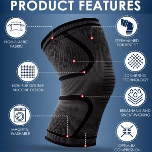 Medifitmode Compressie Kniebandage – Comfort & Ondersteuning