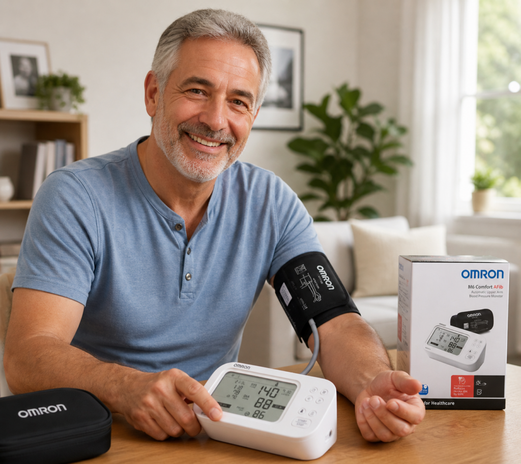FOTO Omron M6 Comfort AFib 2 Bloeddrukmeter